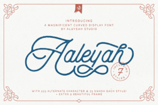Aaleyah Font: Modern Display Typography for Crafters