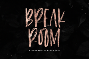 Breakroom Font: Bold Brush Typography for Editorial Design