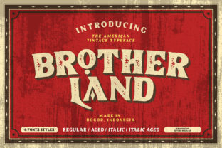 Brotherland Font: Classic Vintage Typography for Makers