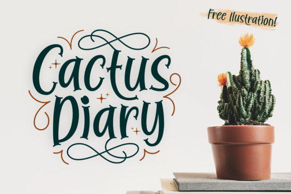 Cactus Diary Font: Sweet Display Style Guide