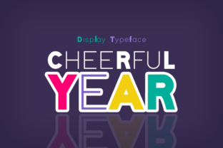 Cheerful Year: A Sweet Display Font for Festive Design