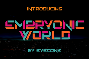Embryonic World Font: A Display Typeface for Modern Branding