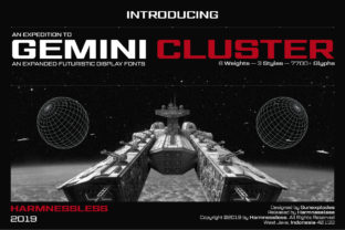 Gemini Cluster Expanded Font for Modern Brand Identity