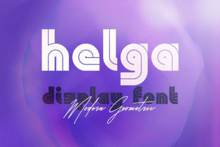 Helga Font: A Geometric Inline Typeface for Modern Branding