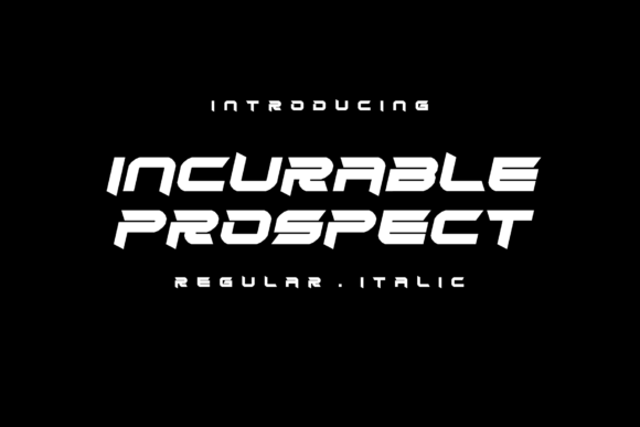 Incurable Prospect Font: A Clean Display Typeface for Web