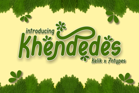 Khendedes Font: A Natural Display Typeface for Editorial Design