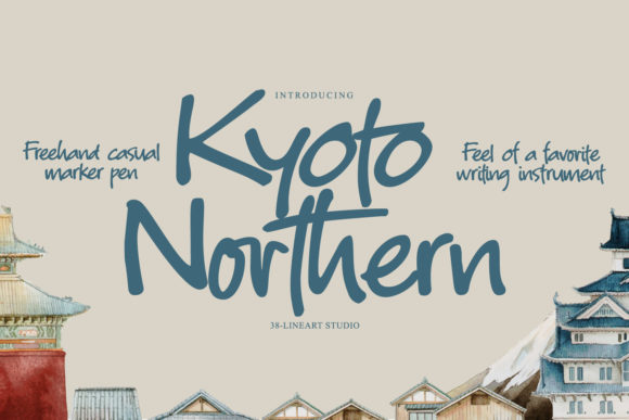 Kyoto Northern Font: Bold Display Typography for Editorial Design