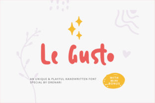 Le Gusto Font: Playful Display Typography for Editorial Design