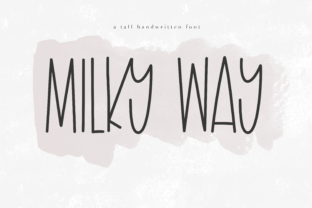 Milky Way Font: Whimsical Display Typography for Editorial Design