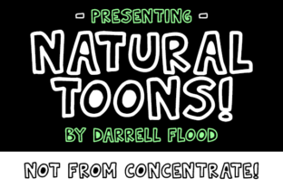 Natural Toons Font Review for Playful Small Business Branding