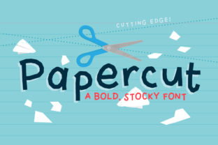 Papercut Font: Bold Display Typography for Playful Web Design