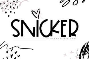 Snicker Font Review for Handmade Labels and Cute Packaging