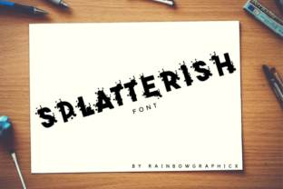 Splatterish Font: Bold Display Typography for Editorial Design