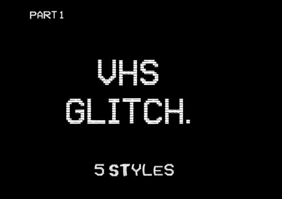 VHS Glitch Family: Retro Display Font Review