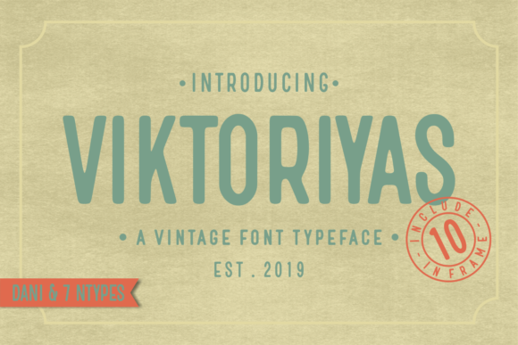 Viktoriyas Font: Vintage Display Typography for Editorial Design